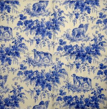 HUN-522 Hunde - 3-lagig (blau) - Caspari - CS